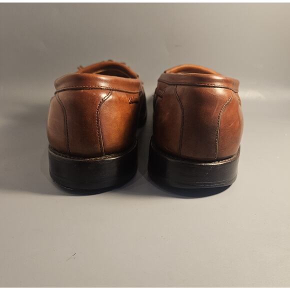 Allen Edmonds Cody Men\'s Brown Leather Tassel Slip-on Loafers-Size 9.5 D main image 6